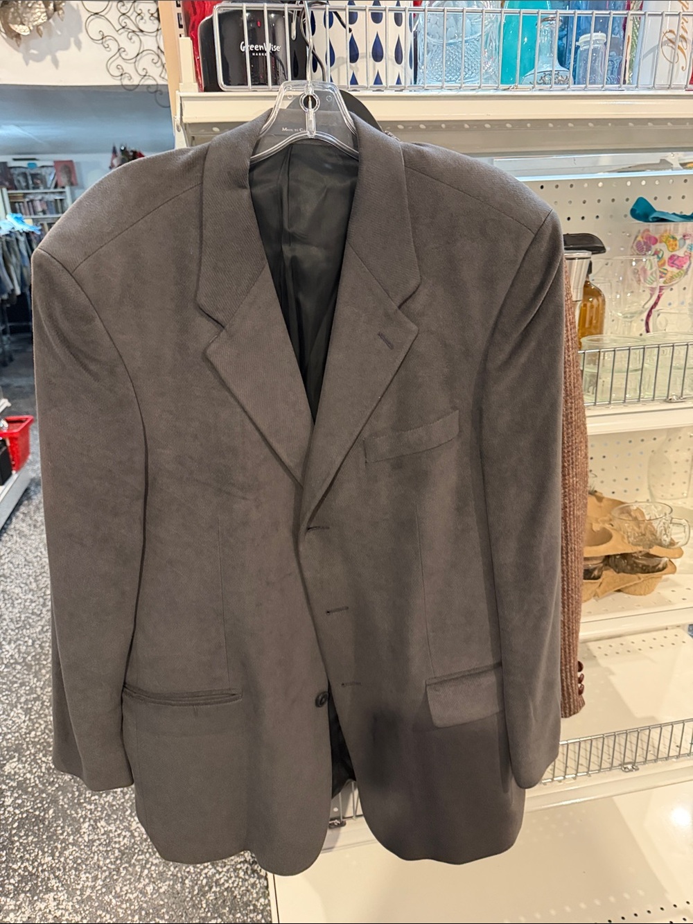 Men's Gray Single-Breasted Sport Coat - Classic Tailored Look